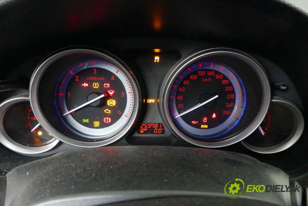 Mazda 6 II GH 2007-2012 2.2 citd 179KM manual 132 kW 2184 cm3 5- prístrojovka/ budíky 3BGDK2B (Prístrojové dosky, displeje)