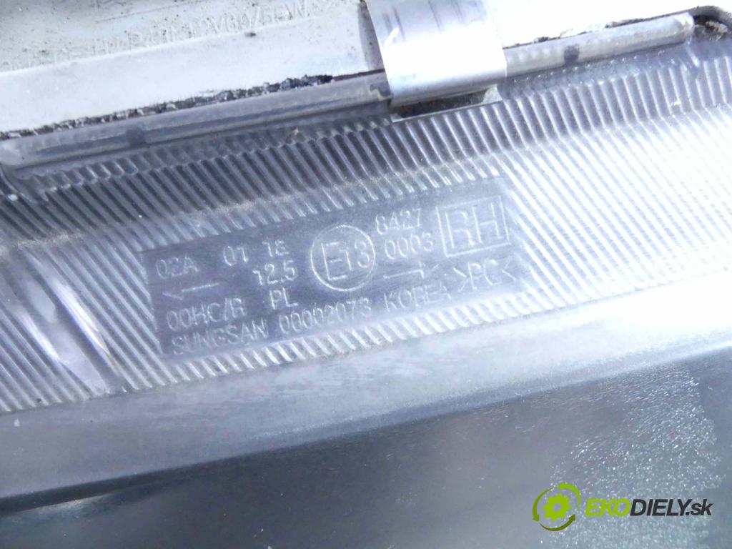 Chevrolet Aveo T200 2003-2008 1.4 16v 94 HP manual 69 kW 1399 cm3 5- Reflektor: pravý  (Pravé)