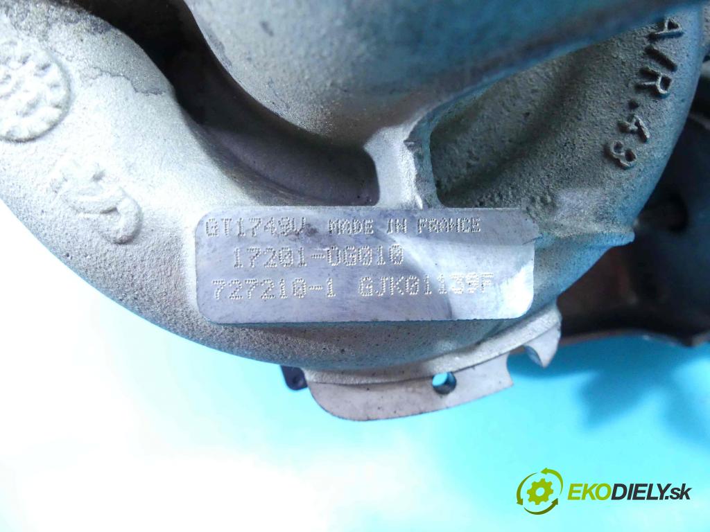 Toyota Avensis II T25 2003-2008 2.0 D4D 116 HP manual 85 kW 1995 cm3 5- turbodúchadlo, turbo 727210-1 (Turbodúchadlá (kompletné))