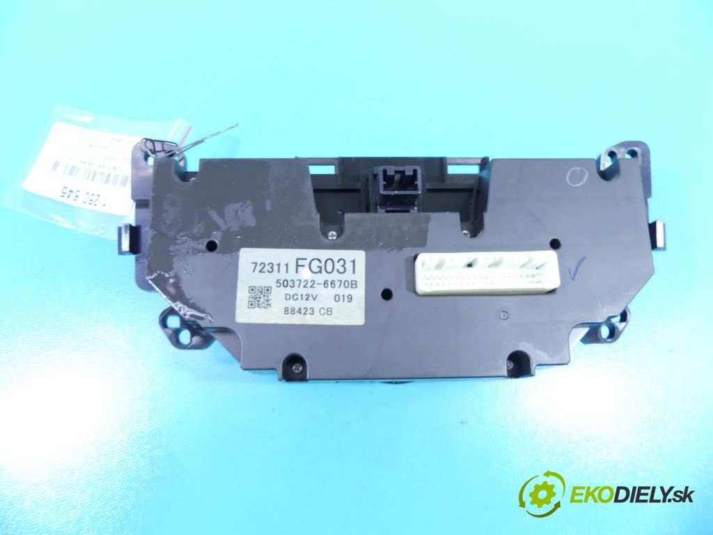 Subaru Impreza III GH 2007-2012 1.5 boxer 107 HP manual 79 kW 1498 cm3 5- panel kúrenia 503722-6670B