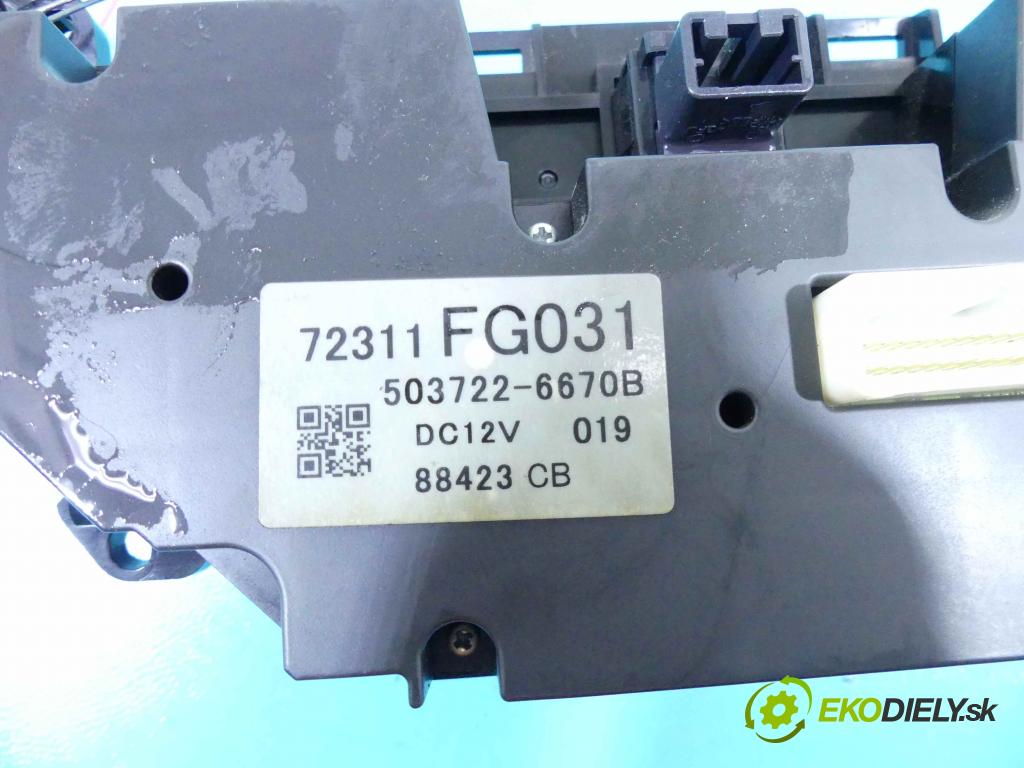 Subaru Impreza III GH 2007-2012 1.5 boxer 107 HP manual 79 kW 1498 cm3 5- panel kúrenia 503722-6670B