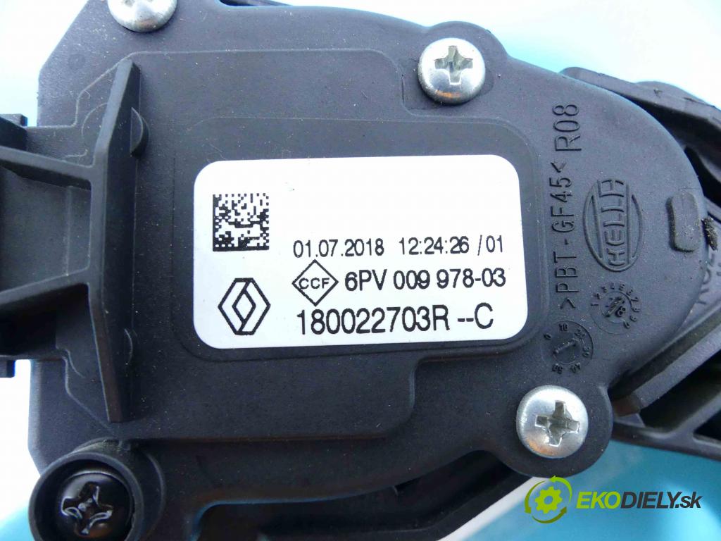 Dacia Logan II 2012-2020 1.0 73 HP manual 54 kW 999 cm3 4- pedále 6PV00997803 (Pedále)