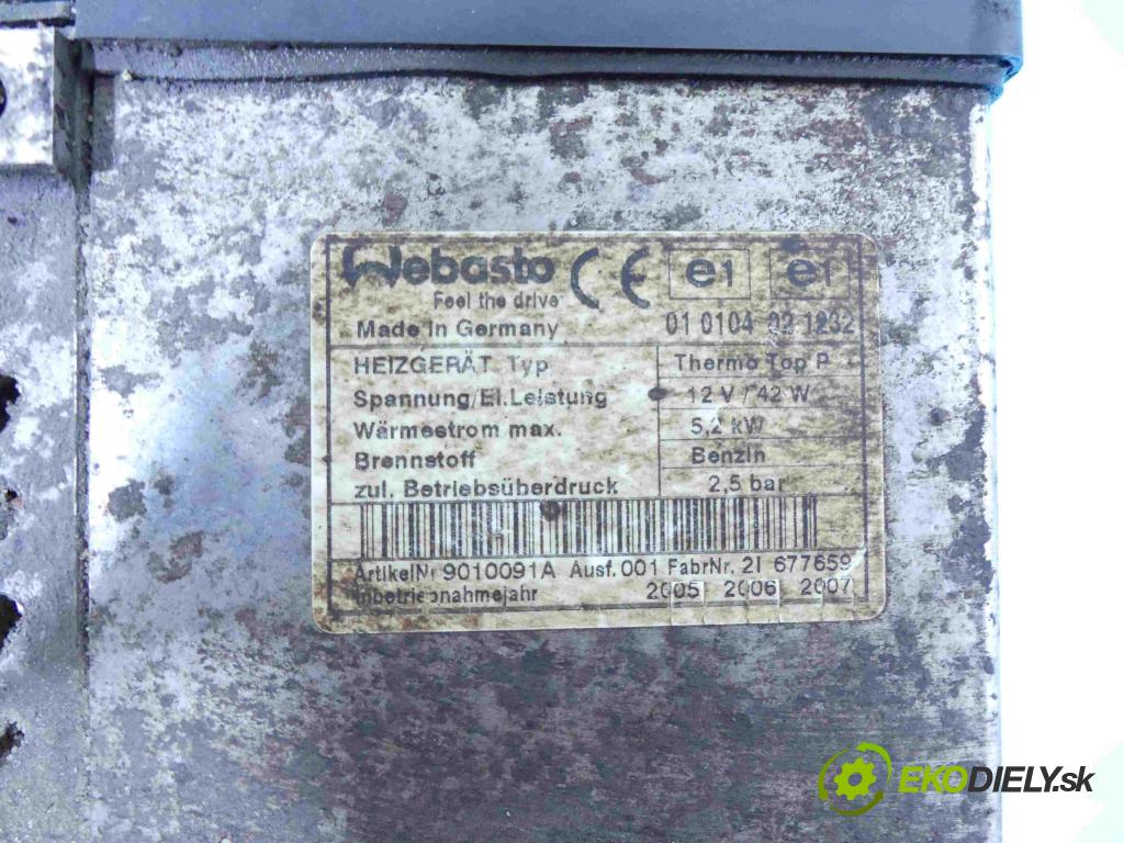 Nissan Murano Z50 2003-2008 3.5 V6 234KM automatic 172 kW 3498 cm3 5- Webasto 010104021232 (Webasto ohřívače)