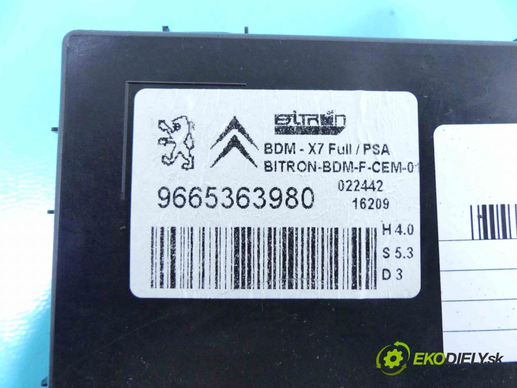 Citroen C5 II 2008-2017 2.0 hdi 140 HP manual 103 kW 1997 cm3 5- modul riadiaca jednotka 9665363980 (Ostatné)