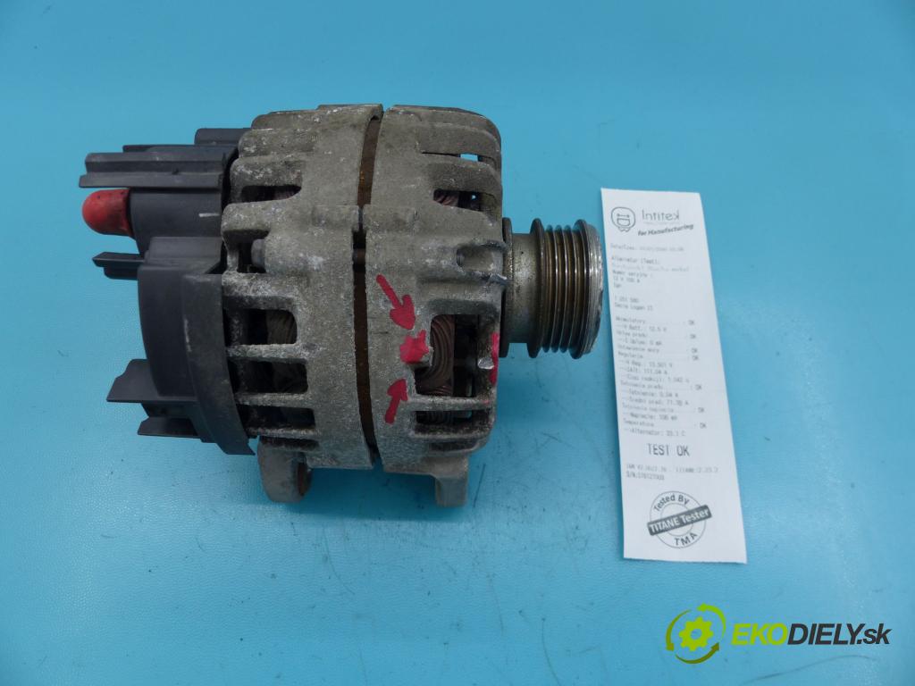 Dacia Logan II 2012-2020 1.0 73 hp manual 54 kW 999 cm3 4- Alternator 231007582R-B (Alternátory)