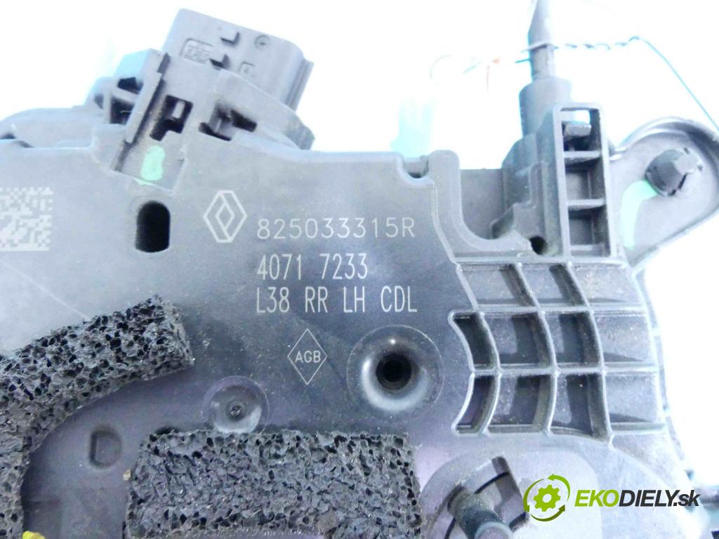 Renault Fluence 1.6 16v 114 hp manual 84 kW 1598 cm3 4- zámek zadní levý 825033315R