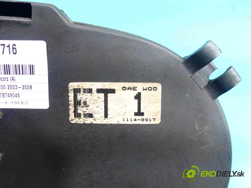 Chevrolet Aveo T200 2003-2008 1.4 16v 94 hp manual 69 kW 1399 cm3 5- obal vačkový 96184084