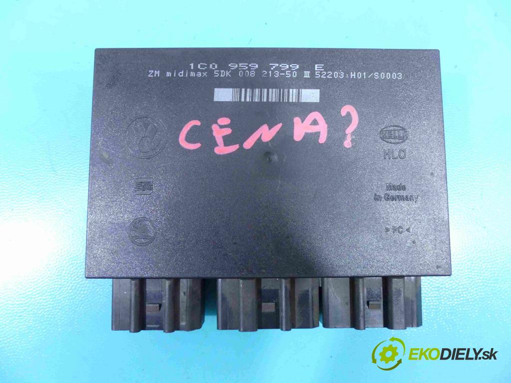 Seat Leon I 1999-2005 1.6 16v 105 HP manual 77 kW 1598 cm3 5- modul riadiaca jednotka 1C0959799E (Ostatné)