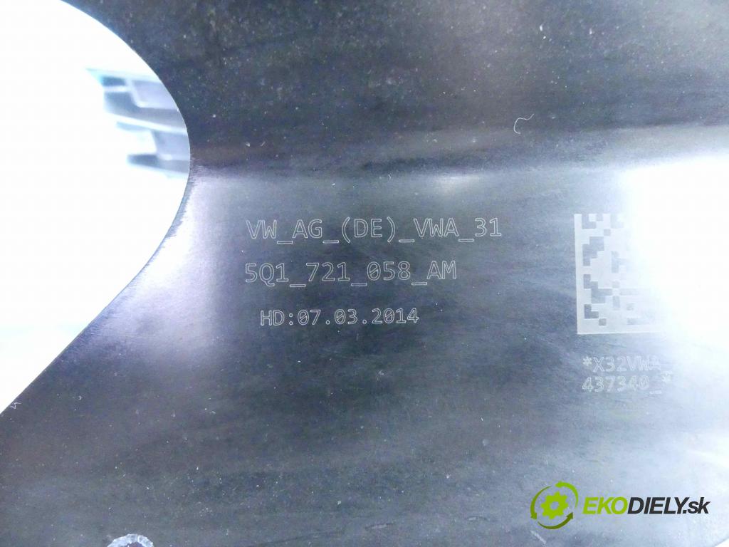 Vw Golf VII 2012-2020 1.4 tsi 122 HP manual 90 kW 1395 cm3 5- pedále 5Q1721058AM (Pedále)