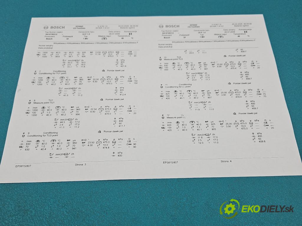 Vw Passat B6 2005-2010 2.0 tdi 140 HP manual 103 kW 1968 cm3 5- vstrekovacie čerpadlo 0414720312 (Vstrekovač paliva)