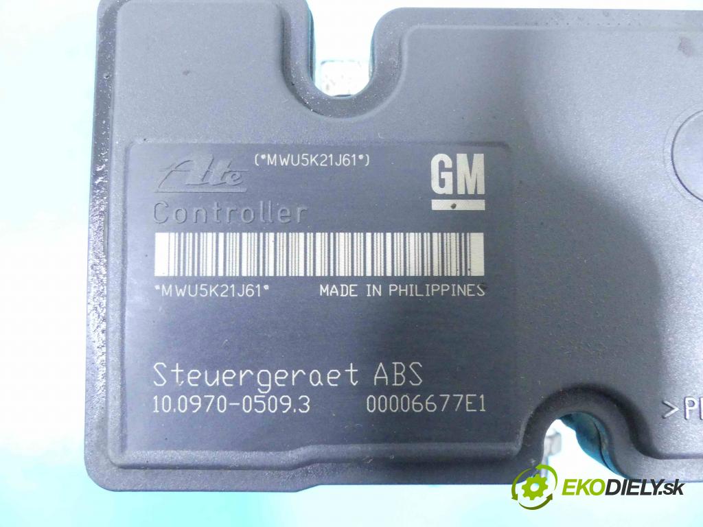 Opel Zafira B 2005-2014 1.9 cdti 101 HP manual 74 kW 1910 cm3 5- čerpadlo abs 100970-05093 (Pumpy ABS)