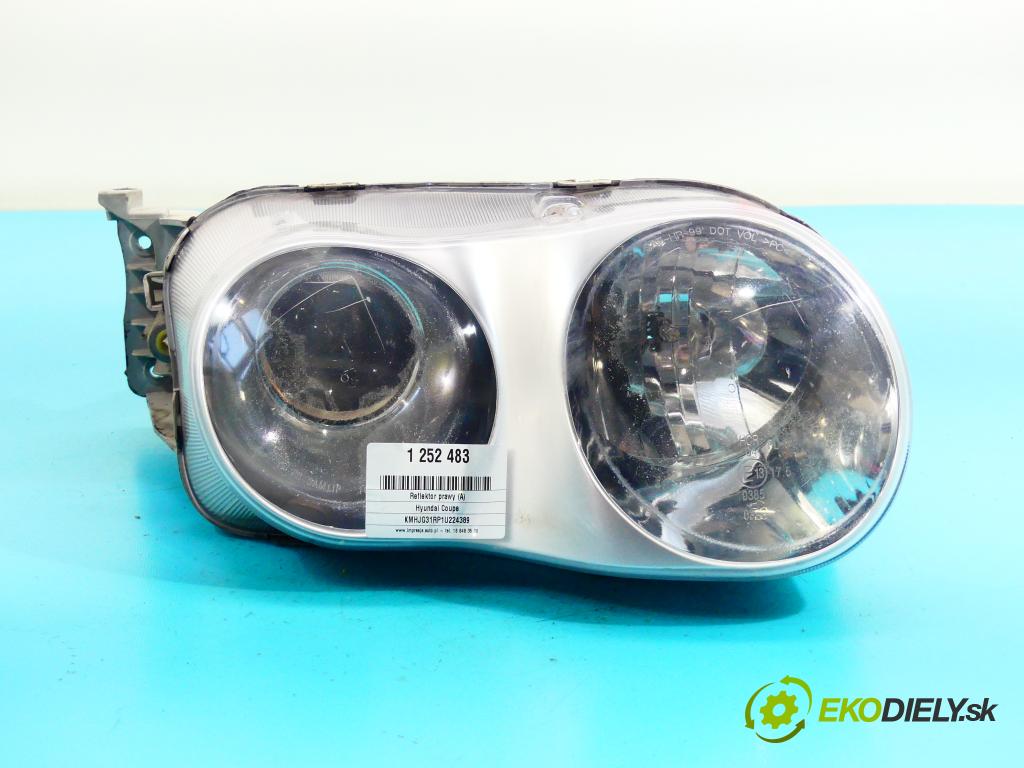 Hyundai Coupe 1.6 16v 107 HP manual 79 kW 1599 cm3 3- Reflektor: pravý  (Pravé)