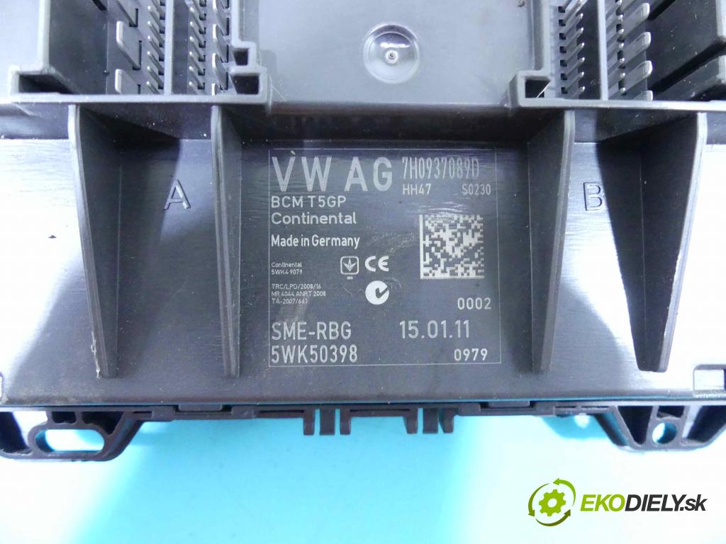 Seat Ibiza IV 6J 2008-2017 1.2 tdi 75 hp manual 55 kW 1199 cm3 3- řídící jednotka 7H0937089D