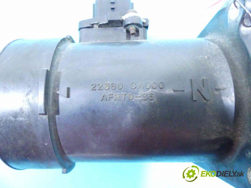 Nissan Murano Z50 2003-2008 3.5 V6 234KM automatic 172 kW 3498 cm3 5- průtokoměr: 22680-CA000 (Váhy vzduchu)