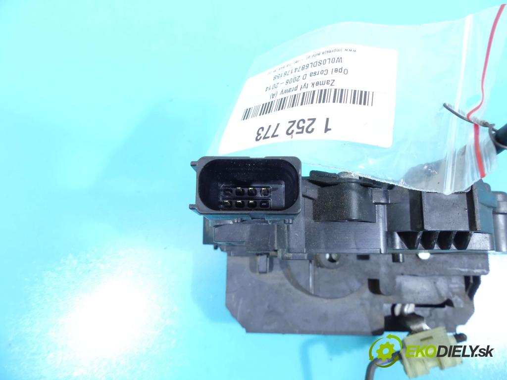 Opel Corsa D 2006-2014 1.2 16v 80 hp manual 59 kW 1229 cm3 5- zámek zadní pravý 13258267