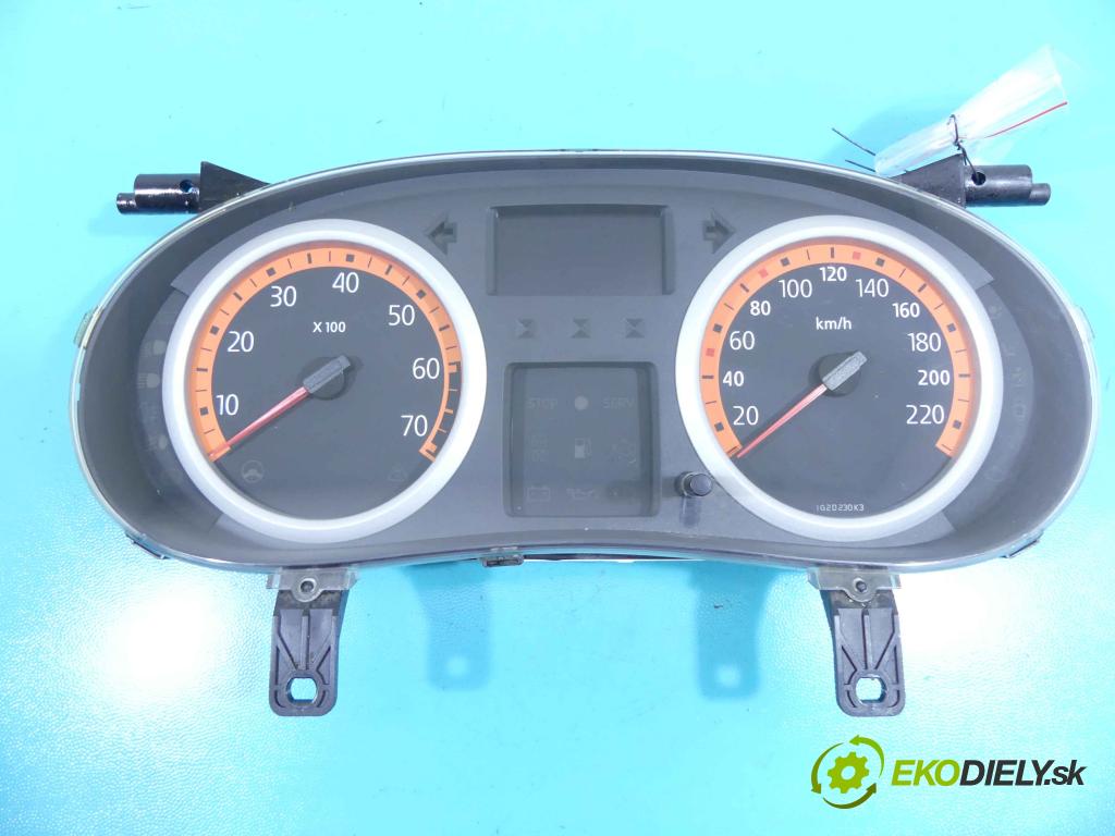 Renault Clio II 1998-2012 1,2.0 16v 75 HP manual 55 kW 1149 cm3 5- prístrojovka/ budíky 8200366585 (Prístrojové dosky, displeje)