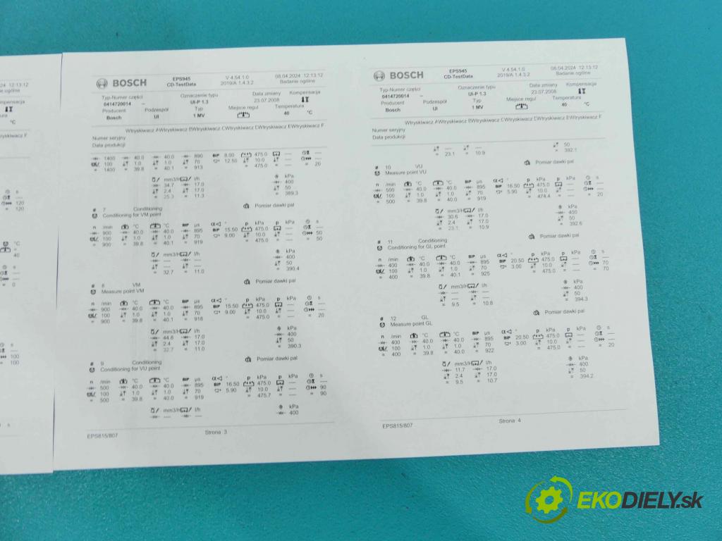 Seat Alhambra I 1996-2010 1.9 tdi 90 HP manual 66 kW 1896 cm3 5- vstrekovacie čerpadlo 0414720014 (Vstrekovače)