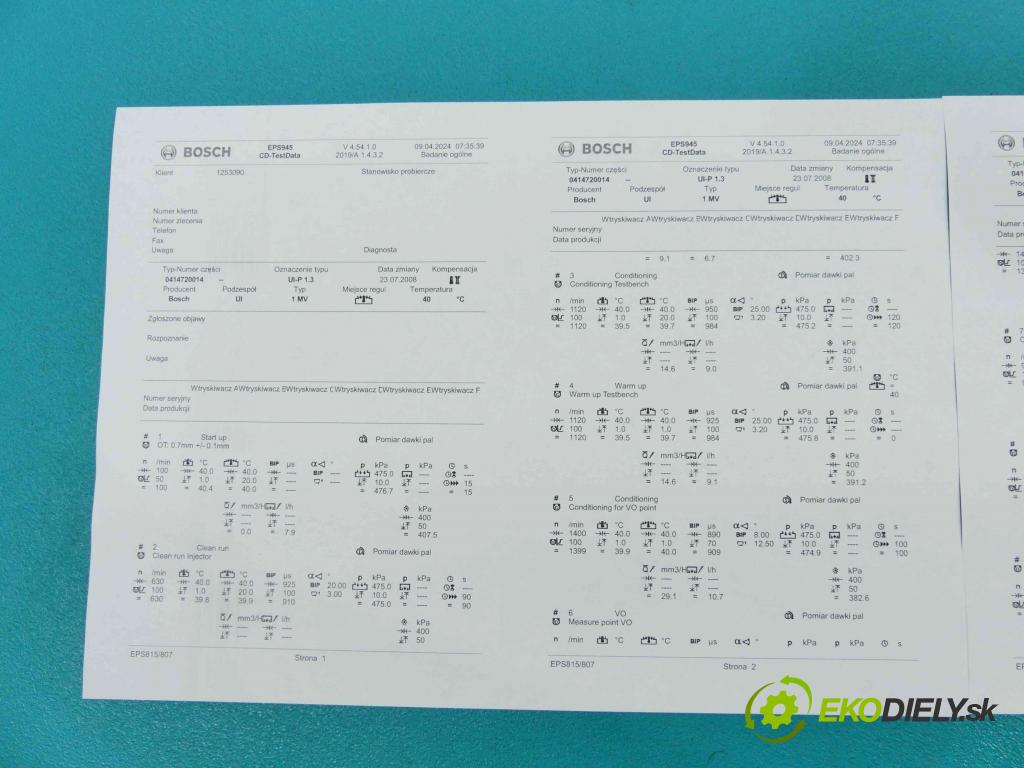 Seat Alhambra I 1996-2010 1.9 tdi 90 HP manual 66 kW 1896 cm3 5- vstrekovacie čerpadlo 0414720014 (Vstrekovače)