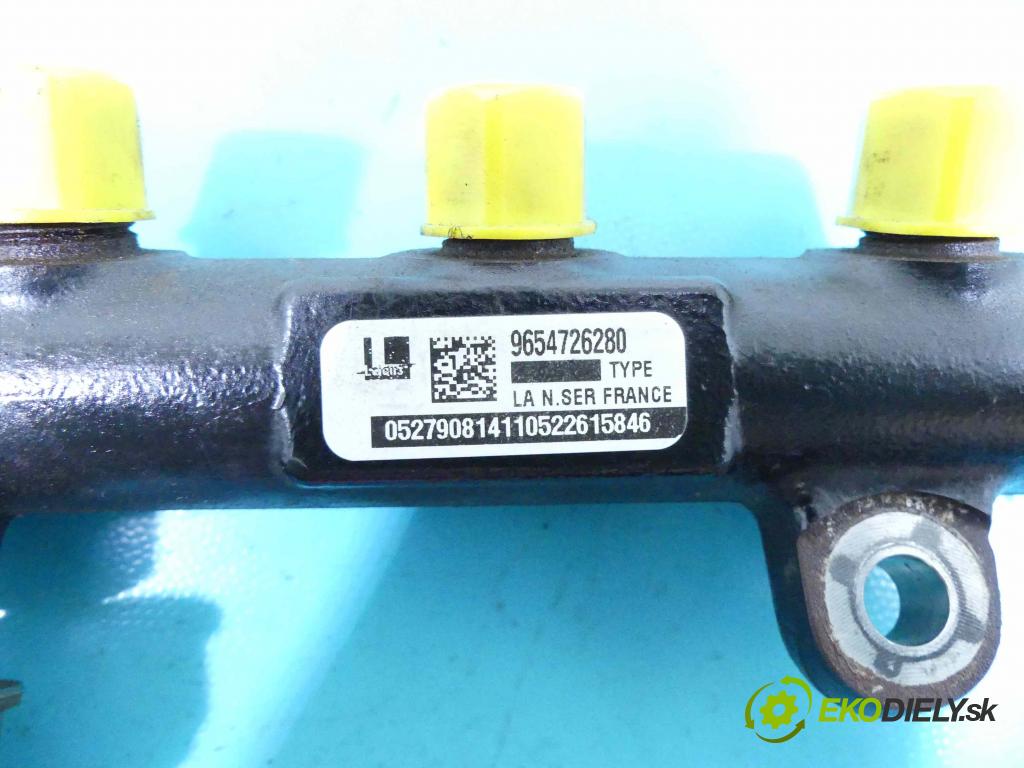 Peugeot 307 2.0 hdi 136 HP manual 100 kW 1997 cm3 5- lišta vstrekovacia 9654726280 (Vstrekovacie lišty)