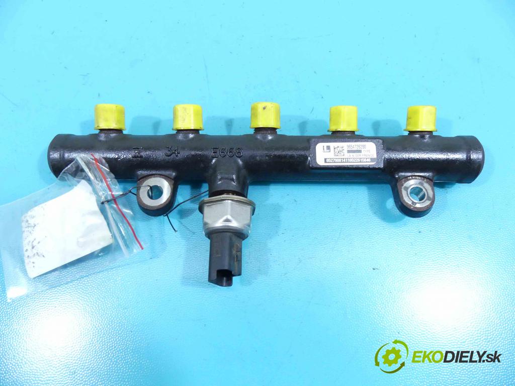 Peugeot 307 2.0 hdi 136 HP manual 100 kW 1997 cm3 5- lišta vstrekovacia 9654726280 (Vstrekovacie lišty)