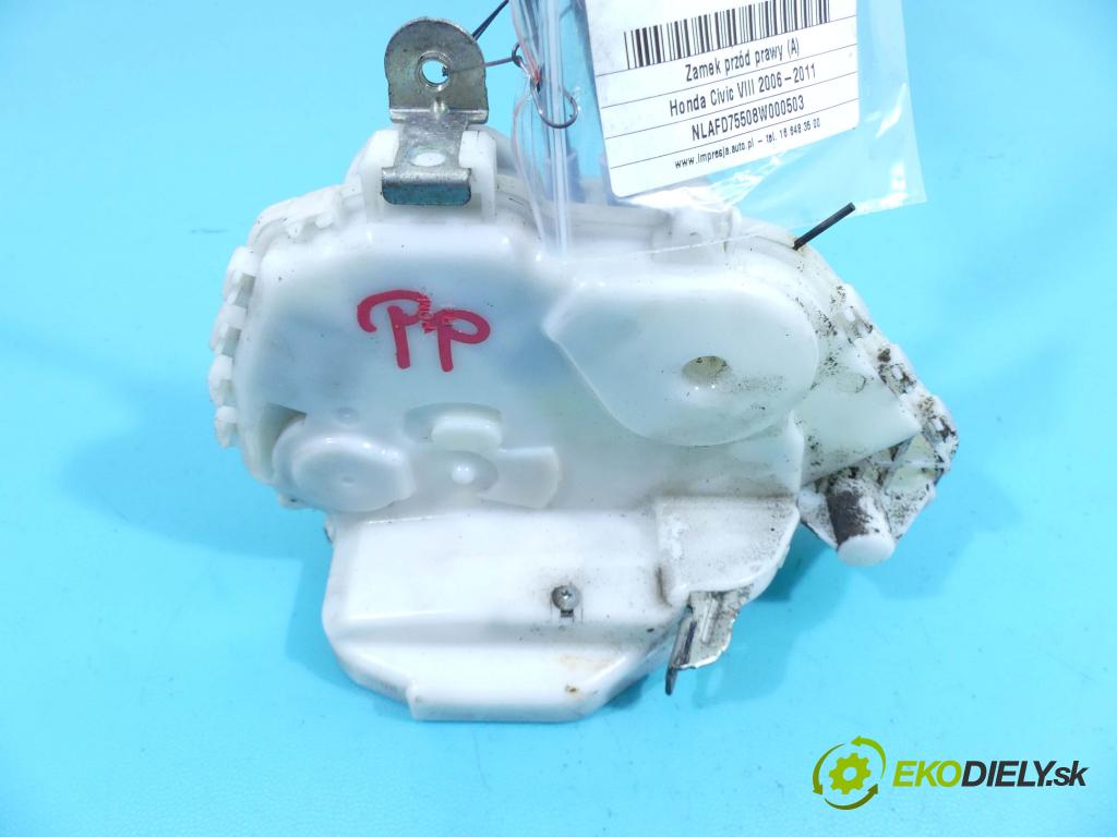 Honda Civic VIII 2006-2011 1.8 16v 140 hp manual 103 kW 1799 cm3 4- zámek přední pravý