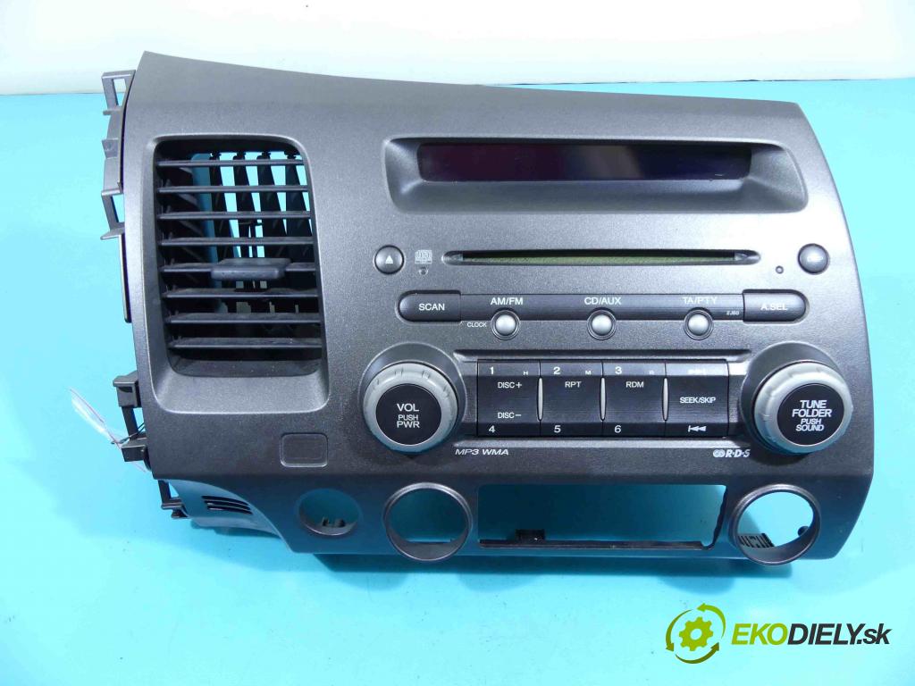 Honda Civic VIII 2006-2011 1.8 16v 140 HP manual 103 kW 1799 cm3 4- Radio továreň: 39100-SNA-G220-M1