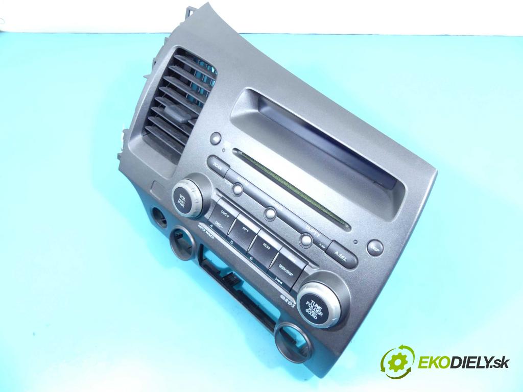 Honda Civic VIII 2006-2011 1.8 16v 140 HP manual 103 kW 1799 cm3 4- Radio továreň: 39100-SNA-G220-M1