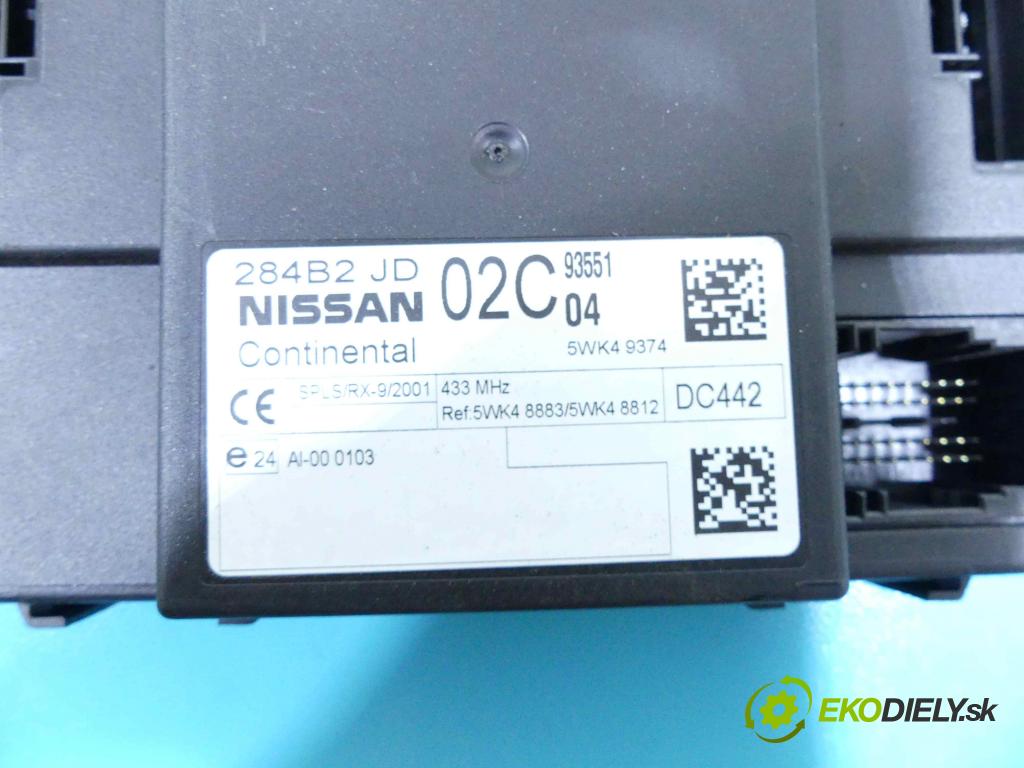 Nissan Qashqai J10 2006-2013 1.6 16v 114 hp manual 84 kW 1598 cm3 5- modul řídící jednotka 5WK49374 (Ostatní)