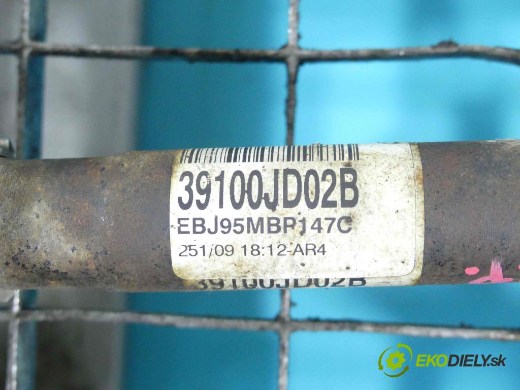 Nissan Qashqai J10 2006-2013 1.6 16v 114 HP manual 84 kW 1598 cm3 5- poloos pravé 39100JD02B (Poloosy)