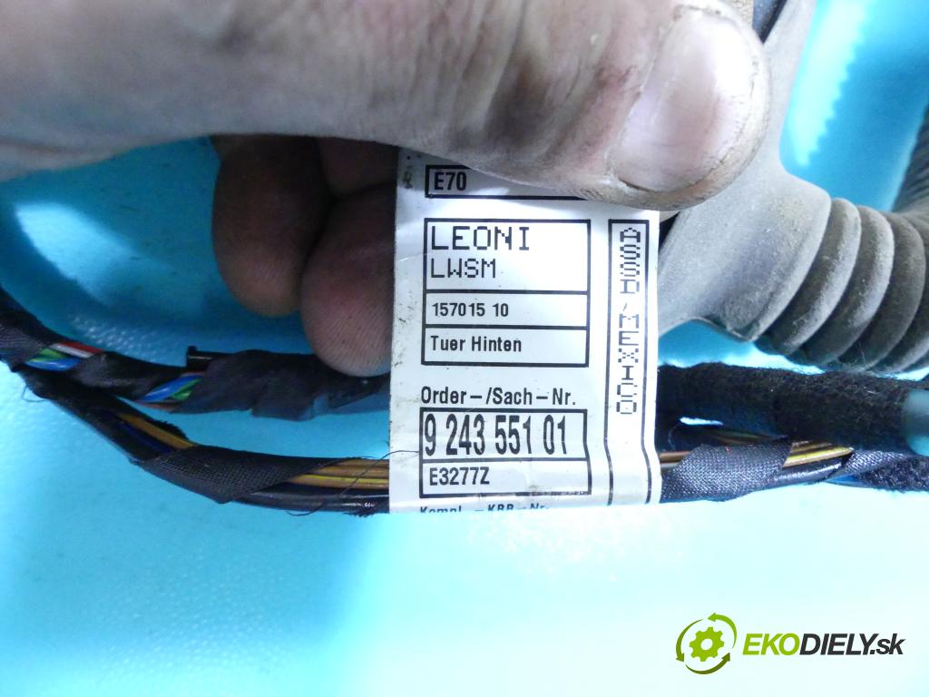 Bmw X5 E70 2006-2013 3.0d 306KM automatic 225 kW 2993 cm3 5- Zväzok: dvere zadné pravých 924355101