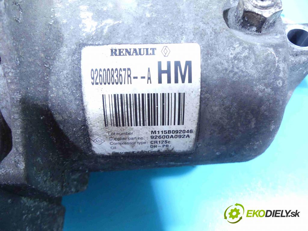 Renault Fluence 1.6 16v 114 HP manual 84 kW 1598 cm3 4- čerpadlo klimatizácie 926008367R