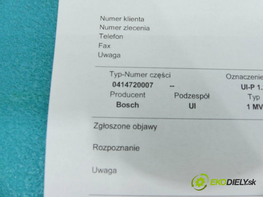 Vw Bora 1.9 tdi 116 HP manual 85 kW 1896 cm3 4- vstrekovacie čerpadlo 0414720007 (Vstrekovače)