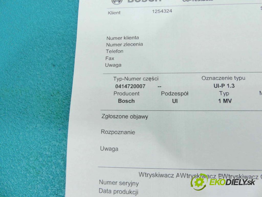 Vw Bora 1.9 tdi 116 HP manual 85 kW 1896 cm3 4- vstrekovacie čerpadlo 0414720007 (Vstrekovače)