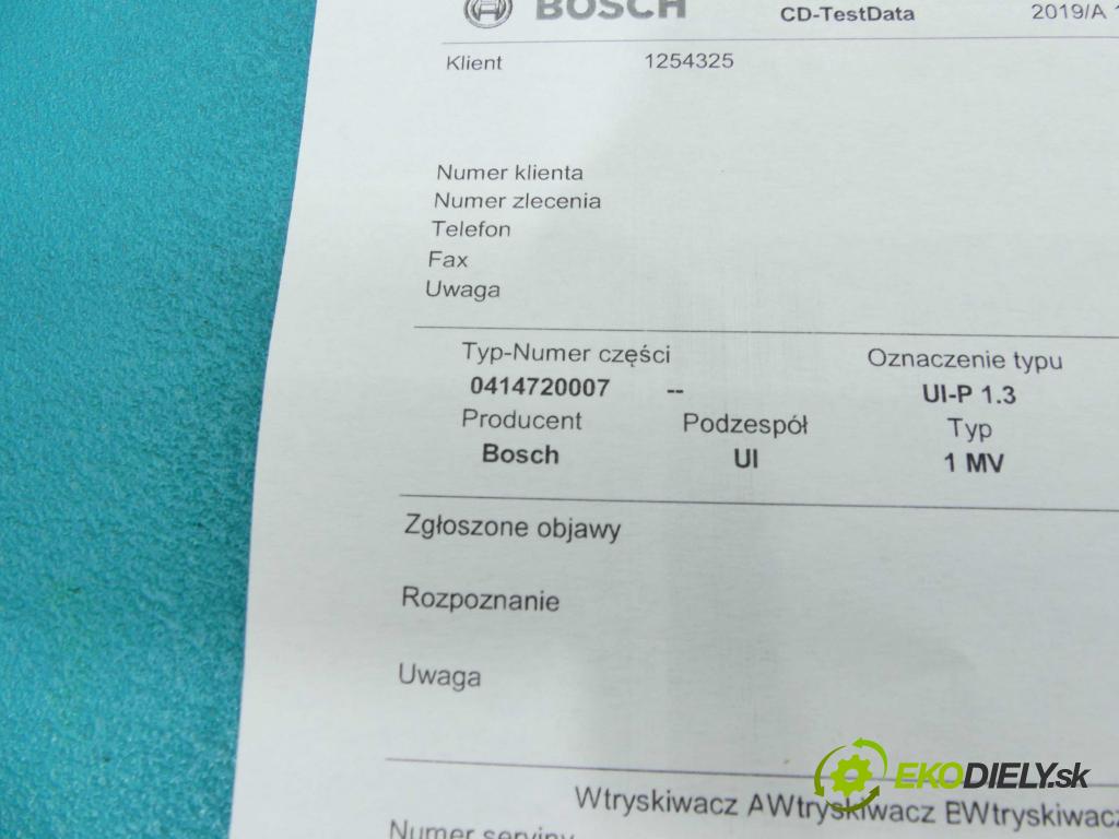 Vw Bora 1.9 tdi 116 HP manual 85 kW 1896 cm3 4- vstrekovacie čerpadlo 0414720007 (Vstrekovače)