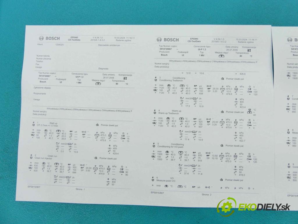 Vw Bora 1.9 tdi 116 HP manual 85 kW 1896 cm3 4- vstrekovacie čerpadlo 0414720007 (Vstrekovače)