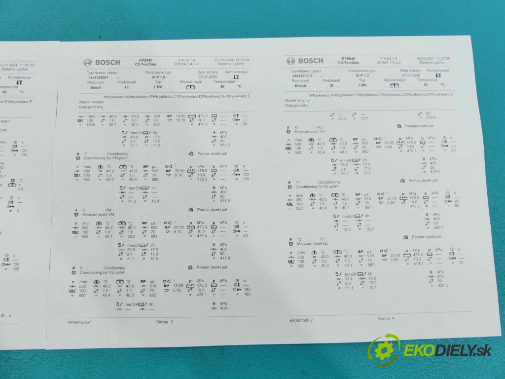 Vw Bora 1.9 tdi 116 HP manual 85 kW 1896 cm3 4- vstrekovacie čerpadlo 0414720007 (Vstrekovače)