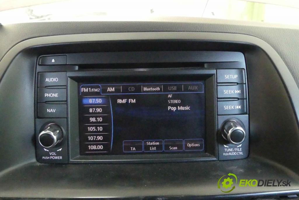 Mazda CX-5 2012-2017 2.0 B 16V 160 HP automatic 118 kW 1998 cm3 5- Radio továreň: KD4766DV0B
