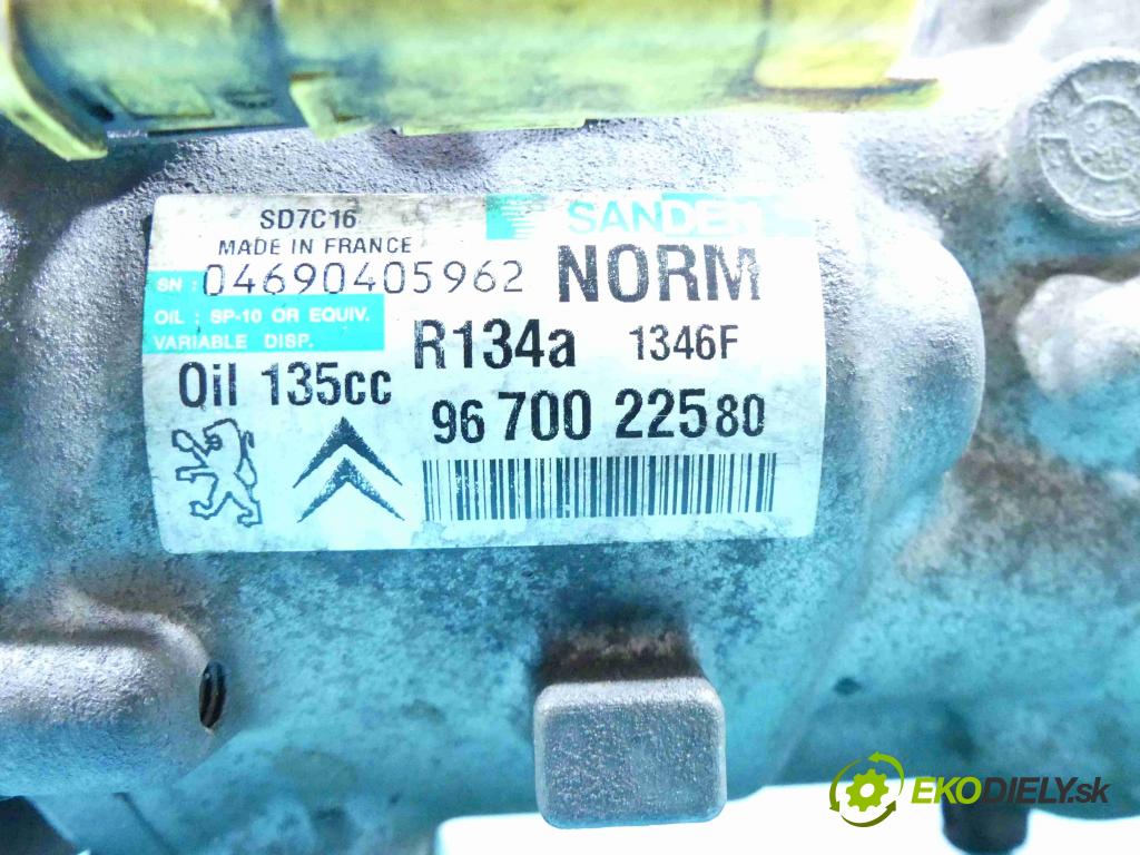 Citroen C5 II 2008-2017 2.0 hdi 140 hp manual 103 kW 1997 cm3 5- čerpadlo klíma 9670022580
