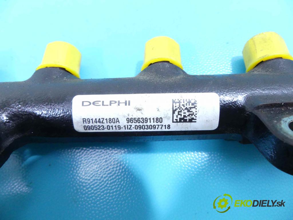Citroen C5 II 2008-2017 2.0 hdi 140 HP manual 103 kW 1997 cm3 5- lišta vstrekovacia 9656391180 (Vstrekovacie lišty)