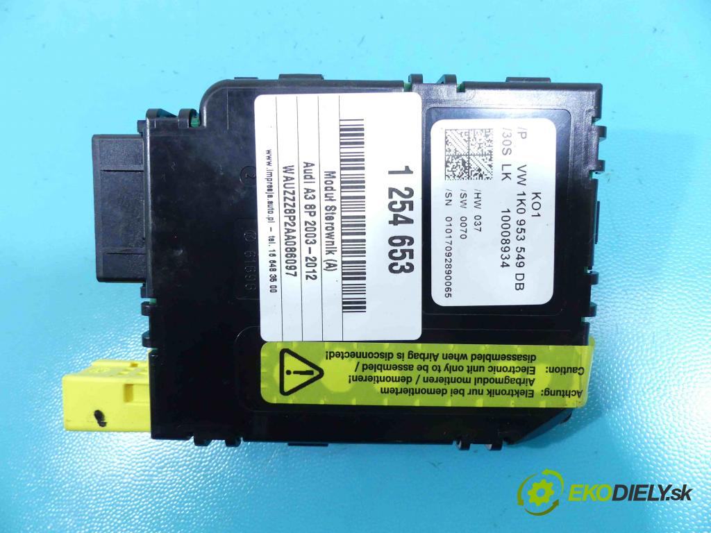 Audi A3 8P 2003-2012 1.8 TFSI 160 HP manual 118 kW 1798 cm3 5- modul riadiaca jednotka 1K0953549DB (Ostatné)