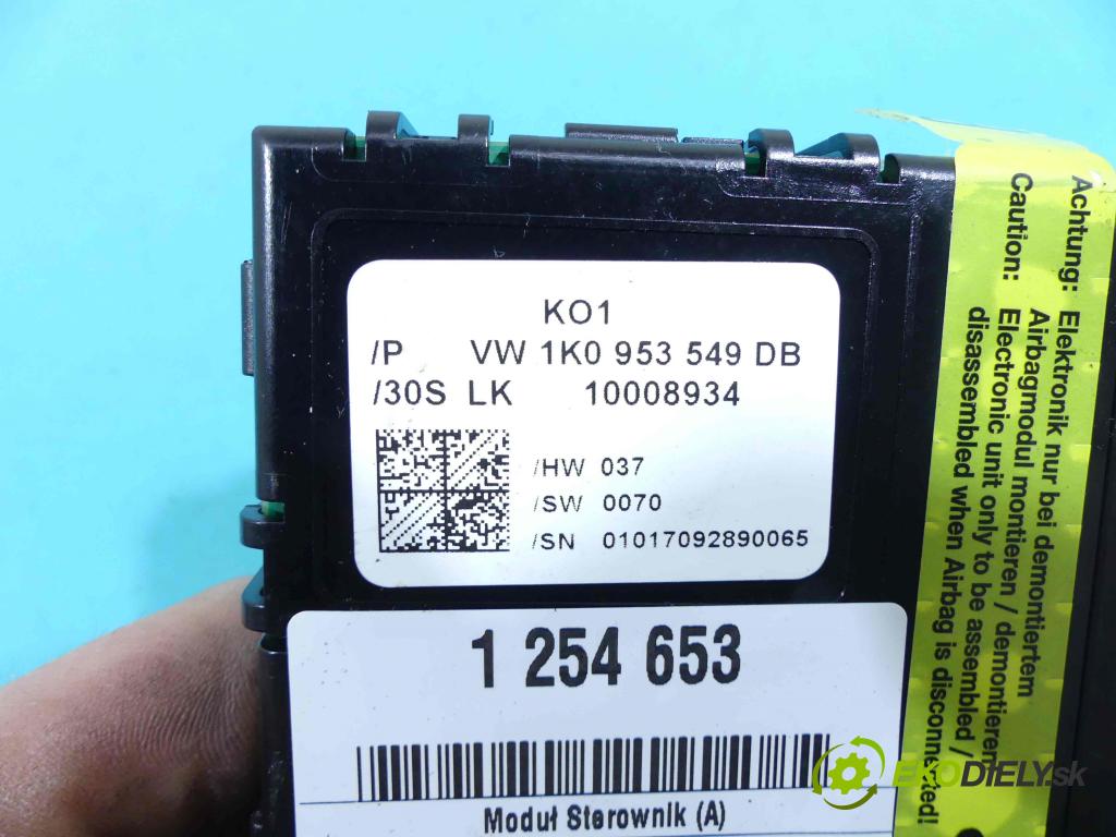 Audi A3 8P 2003-2012 1.8 TFSI 160 HP manual 118 kW 1798 cm3 5- modul riadiaca jednotka 1K0953549DB (Ostatné)