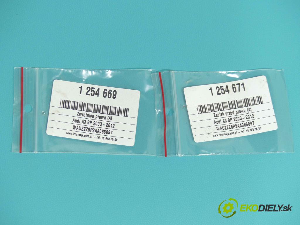 Audi A3 8P 2003-2012 1.8 TFSI 160 HP manual 118 kW 1798 cm3 5- náboj pravé  (Náboje)