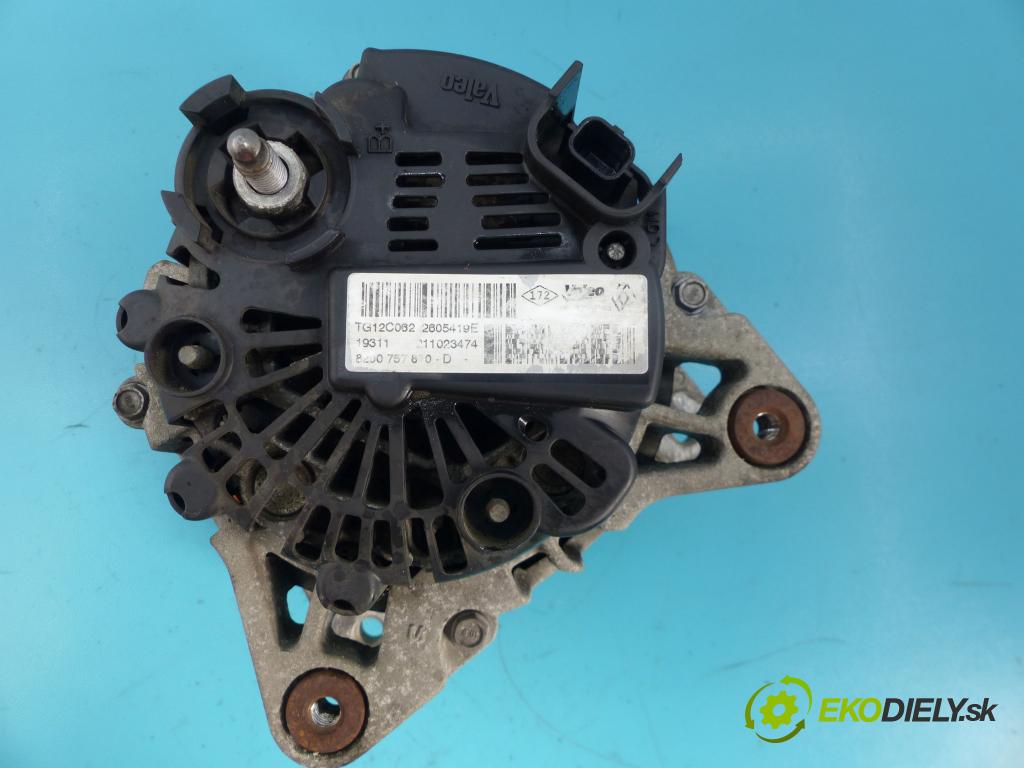 Renault Megane III 2008-2016 1.9 dci 131 hp manual 96 kW 1870 cm3 5- Alternator 8200757870-D (Alternátory)