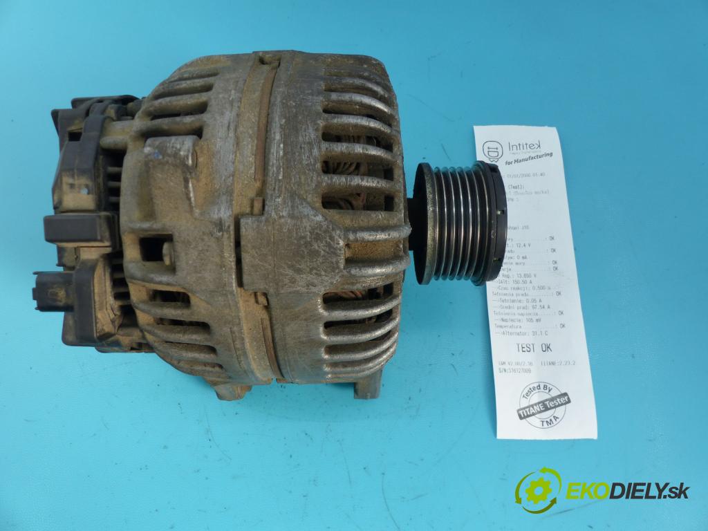 Nissan Qashqai J10 2006-2013 1.5 dci 106 hp manual 78 kW 1461 cm3 5- Alternator 0124525140 (Alternátory)