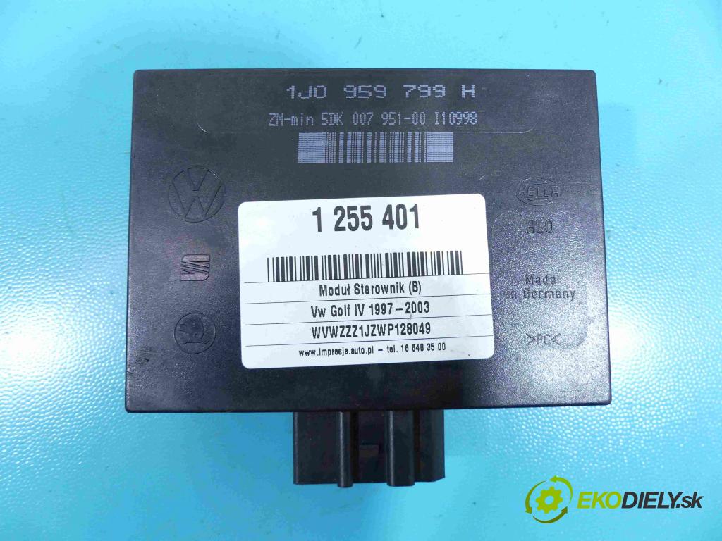 Vw Golf IV 1997-2003 1.4 16v 75 HP manual 55 kW 1390 cm3 5- modul riadiaca jednotka 1J0959799H (Ostatné)