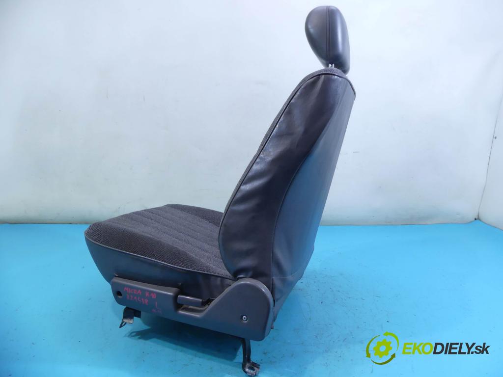 Nissan Micra K10 1982-1992 1.2 karburátor: 54 HP manual 40 kW 1235 cm3 3- Sedačka ľavý  (Sedačky, sedadlá)