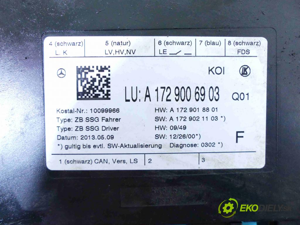 Mercedes CLS II C218 2010-2018 3.0 cdi 265KM automatic 195 kW 2987 cm3 4- modul riadiaca jednotka A1729006903 (Ostatné)
