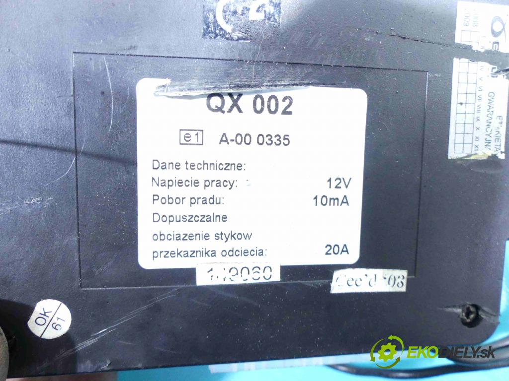 Kia Ceed I 2006-2012 1.6 16v 122 HP manual 89,7 kW 1591 cm3 5- modul riadiaca jednotka QX002 (Ostatné)