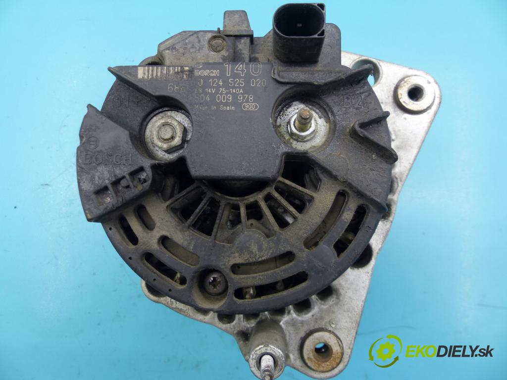 Audi A3 8L 1996-2003 1.6 SR 101 hp manual 74 kW 1595 cm3 3- Alternator 0124525020 (Alternátory)