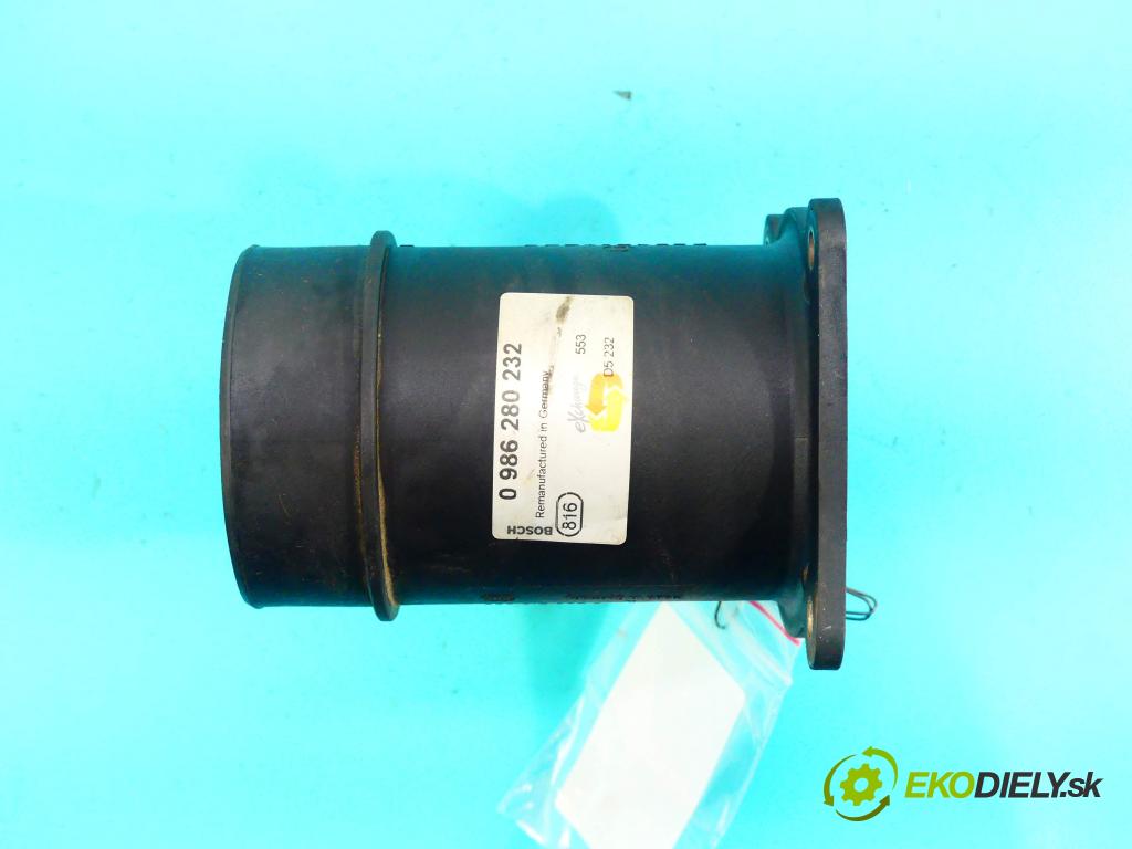 Nissan Almera N16 2000-2006 1.5 16v 90 HP manual 66 kW 1498 cm3 5- průtokoměr: 0986280232 (Váhy vzduchu)